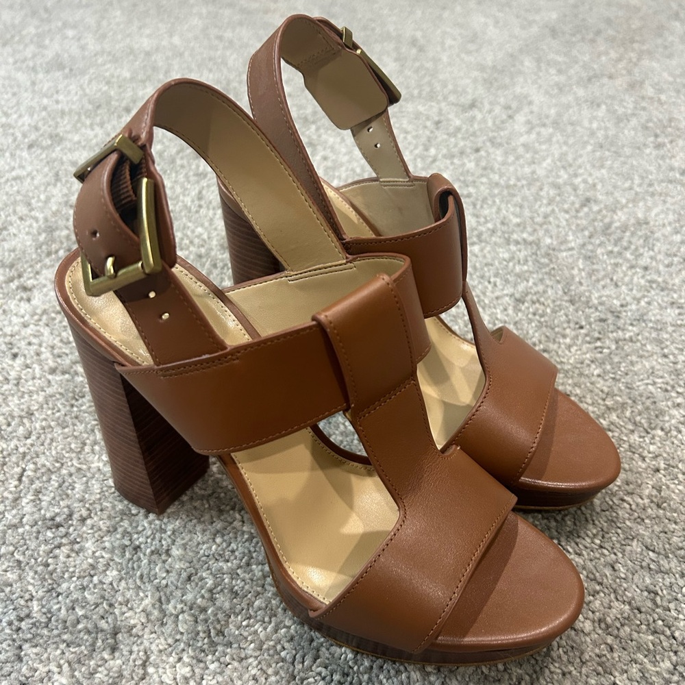 Michael Kors leather T-strap